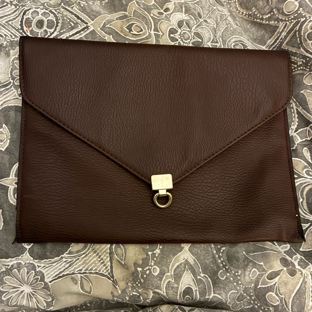 Big Buddha‎ Rich Brown envelope clutch